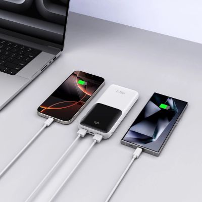 7. Powerbank Tech-Protect PB01 10000mAh 22.5W - white