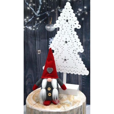 7. DECORATIVE gnome with a heart 20cm girl