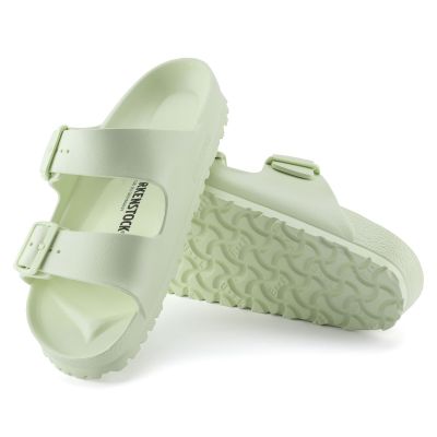 6. Birkenstock Arizona Essentials EVA Regular Faded Lime Men's Foam Slides for Wide Feet (1024571)