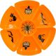 2. Halloween snack tray bowl diameter 30cm