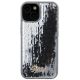 3. Guess Sequin Script Metal case for iPhone 15 - silver