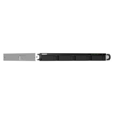 3. Qnap TS-464U-8G, 1U, 4 x 2.5"/3.5" SATA, Intel Celeron N5105/N5095 4C/4T, 8GB RAM onboard (not expandable), 2 x 2.5GbE, Single PSU (not upgradeable to RP)