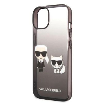 6. Karl Lagerfeld KLHCP14LTGKCK iPhone 14 Pro 6.1 "hardcase black / black Gradient Ikonik Karl & Choupette