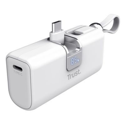 2. TRUST Pacto 5000 mAh Pocket Power Bank White