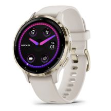Garmin Venu 3S 3.05 cm (1.2") AMOLED 41 mm Digital 390 x 390 px Touchscreen Gold, Ivory Wi-Fi GPS