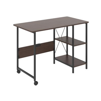 3. Maclean folding loft desk, dimensions: 107x45x75cm, max - 150 kg, with top, dark walnut color, MC-411 B