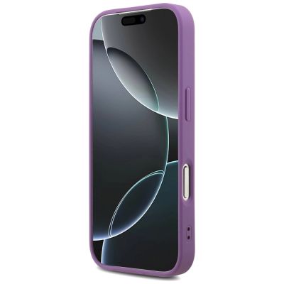 5. Guess Fixed Glitter Big 4G case for iPhone 17 Pro - purple