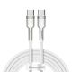 Baseus Cafule Metal 100W USB-C - USB-C Cable 2m - White