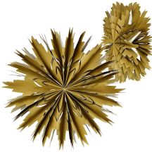 Hanging Paper Snowflake Decoration Ø 50 cm MICA – Brown