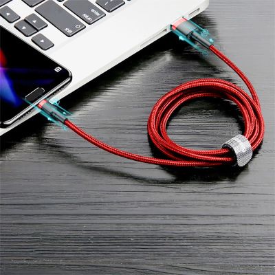 12. Baseus Cafule USB-A / USB-C QC 3.0 3A Cable 1 m - Red