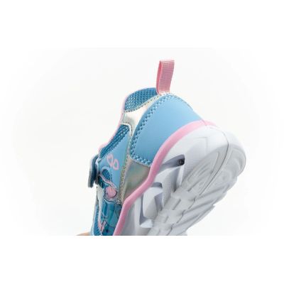 7. Leomil children's sports shoes sneakers Stitch light with velcro LED blue