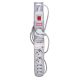 3. Activejet ACP-8EX APN-8g/1.5m-GR surge protector strip (3 x Type C, 5 x UTE; 10 A; 1.5m; gray)
