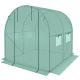 27. GREENHOUSE GARDEN TUNNEL 200x200x200CM PE GREEN STEEL STRUCTURE