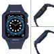 4. Protect Strap Band for Apple Watch 42/44/45mm Armored Case Strap - Blue
