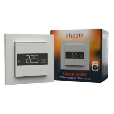 3. Heatit WiFi6 White RAL 9003 Wi-Fi Thermostat 3600W 16A