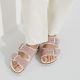 4. Birkenstock Arizona Suede Leather Shearling Pink Clay LAF Narrow Insulated Flip-Flops (1023258)