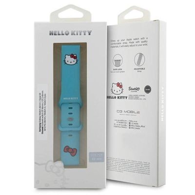 4. Hello Kitty Silicone Kitty Head strap universal 22mm - blue
