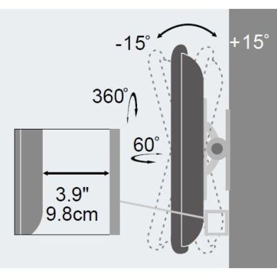5. TECHLY TV WALL MOUNT LED/LCD 13-30 INCHES 23KG