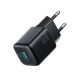 2. Joyroom JR-TG7 33W USB-A + USB-C wall charger with 30W USB-C - Lightning 1m cable - black