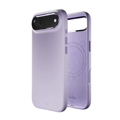 6. Puro Icon Mag Pro Liquid Silicone Case for iPhone 17 Air, MagSafe Compatible, with Camera Protection and Aluminum Buttons - Pink