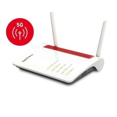 4. FRITZ!Box 6850 5G Wireless Router Gigabit Ethernet Dual-band (2.4 GHz/5 GHz) Black, Red, White
