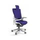 Wau 2 BL412 office chair, navy blue/white fabric