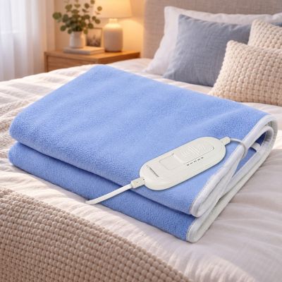 4. ESPERANZA ELECTRIC BLANKET FLEECE VELVET BLUE EHB001