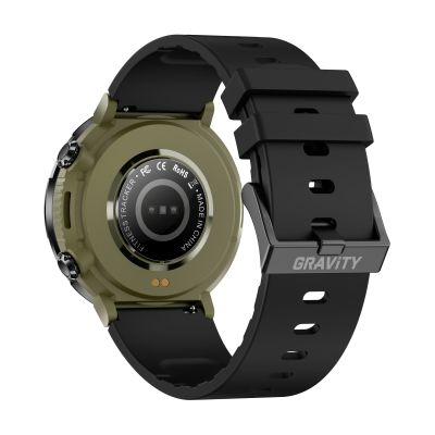 7. Gravity GT21-7 Smartwatch + Black Silicone Strap