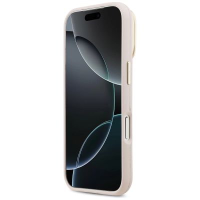 5. Guess Grained Big 4G & Stand Camera Case for iPhone 17 Pro - Pink