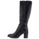 3. Women’s Black Block-Heel Boots Sergio Leone KZ-08