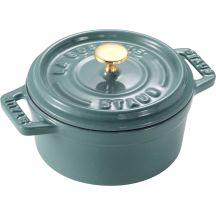 STAUB MINI COCOTTE Mini round cast iron pot 250 ml, eucalyptus