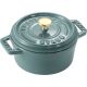 STAUB MINI COCOTTE Mini round cast iron pot 250 ml, eucalyptus