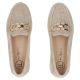 5. Beige leather wedge loafers Filippo DP7652