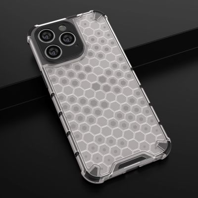 19. Honeycomb case for iPhone 14 Pro armored hybrid cover black