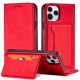 2. Magnet Card Case for iPhone 12 Pro Max Pouch Card Wallet Card Holder Red