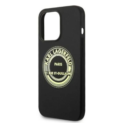 6. Karl Lagerfeld Silicone RSG case for iPhone 14 Pro - black