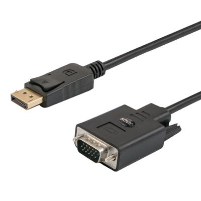 2. SAVIO CABLE DISPLAY PORT TO VGA 1.8M CL-203