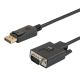 2. SAVIO CABLE DISPLAY PORT TO VGA 1.8M CL-203