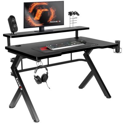 4. HZ-Hero 5.0 Black Gaming Desk