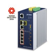 PLANET IGS-5225-4UP1T2S Network Links Managed L2+ Gigabit Ethernet (10/100/1000) PoE Support Blue, Silver