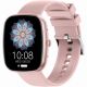 4. GRAVITY GT18-2 Women's Smartwatch Pink Silicone Strap + White Strap