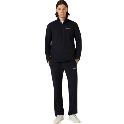 5. Champion Half Zip Top Men's Fleece Sweatshirt Black 220446 KK001