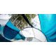 8. Coleman Galiano 4 FastPitch Pop Up Tent 4 Person Green, Gray