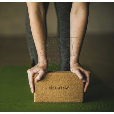 4. GAIAM yoga cube made of cork 52292