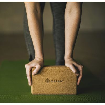 4. GAIAM Cork Yoga Cube 52292