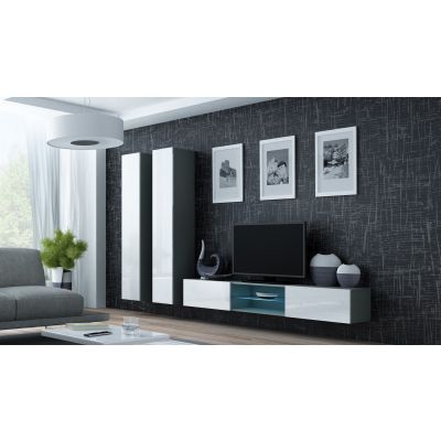 9. VIGO full display cabinet '180' 180/40/30 gray/white