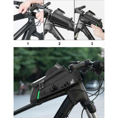3. Rockbros phone bag up to 6" on the frame, black