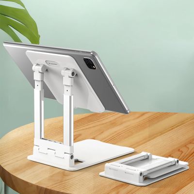 6. Wozinsky WPT-K28 Desk Stand for Phone Tablet Smartphone Holder Foldable - White