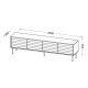4. 4D CORTINA TV cabinet 200x40x55 black