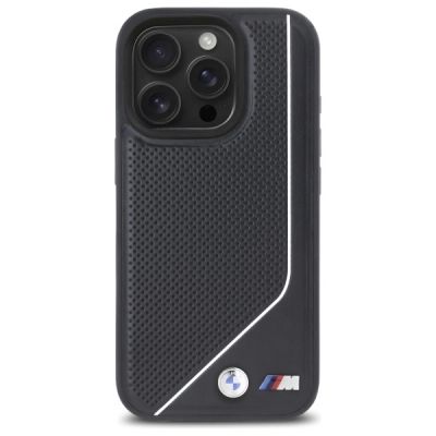 3. BMW M Perforated Twisted Line MagSafe case for iPhone 16 Pro - black